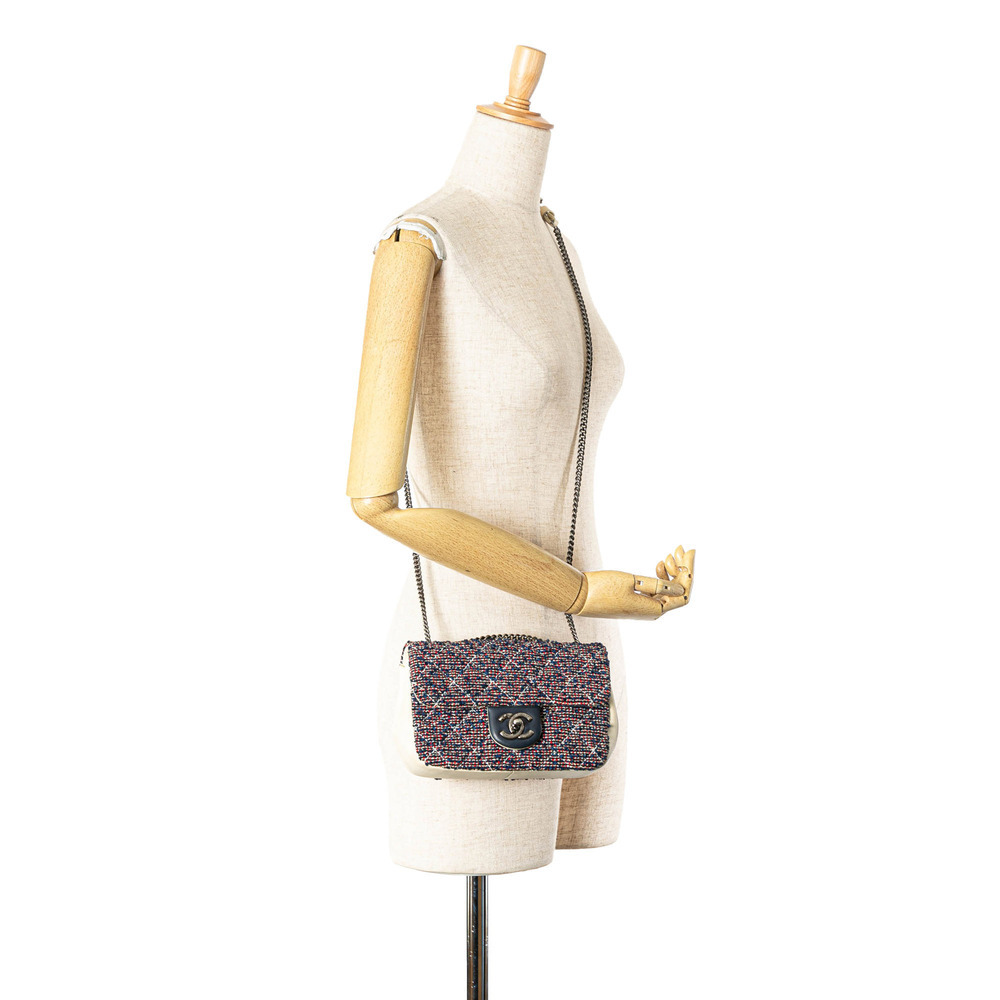 Pre-Loved Chanel Mini Rectangular Tweed Single Flap - Picture 7 of 8